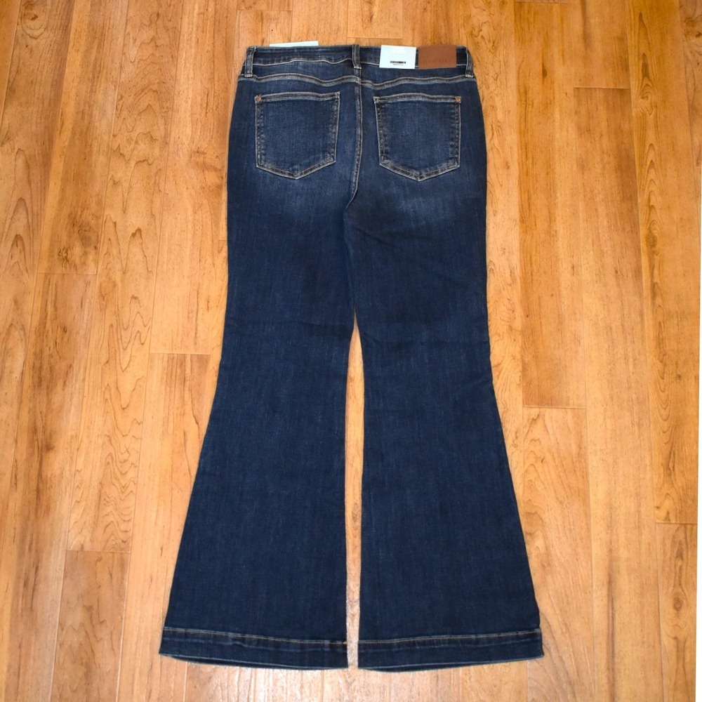 Judy Blue Trouser Flare Jeans Womens 13/31 Petite NWT High Waist Stretch - Picture 2 of 10